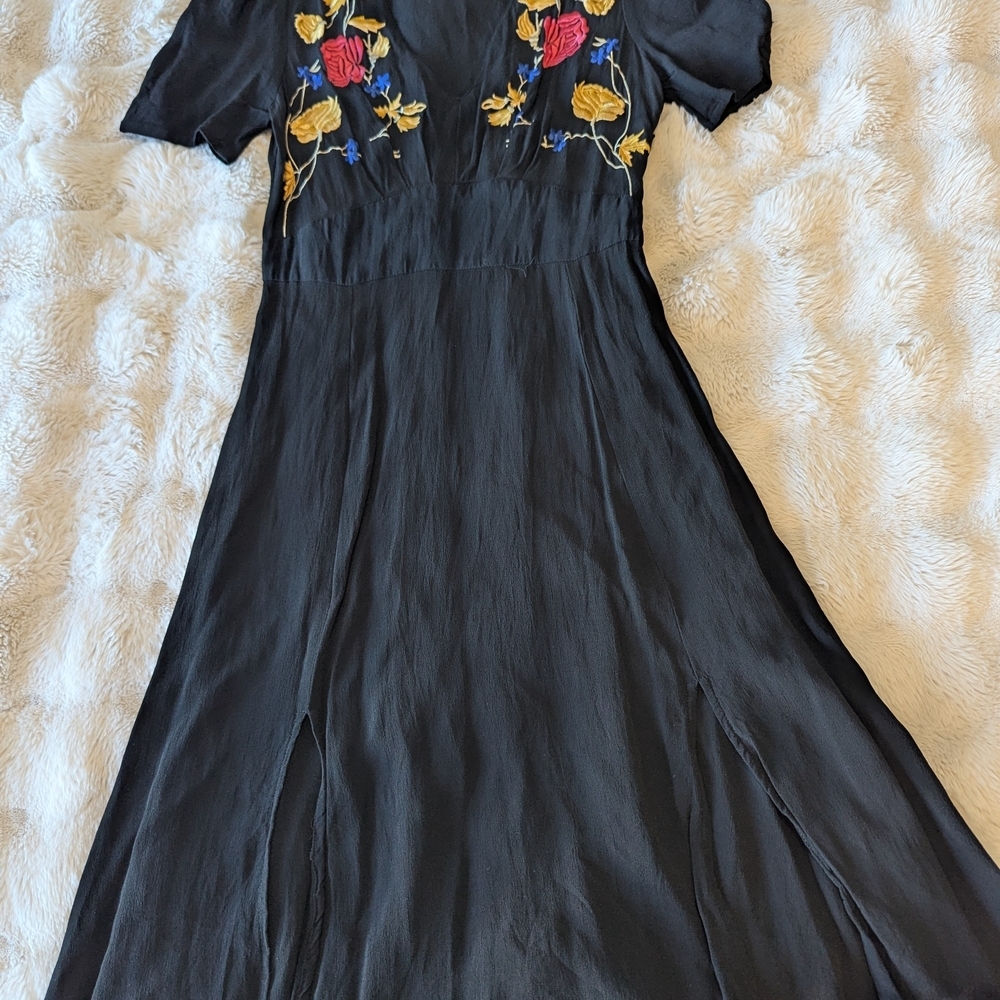2/$20 Topshop Black A-Line Dress - Picture 2 of 5